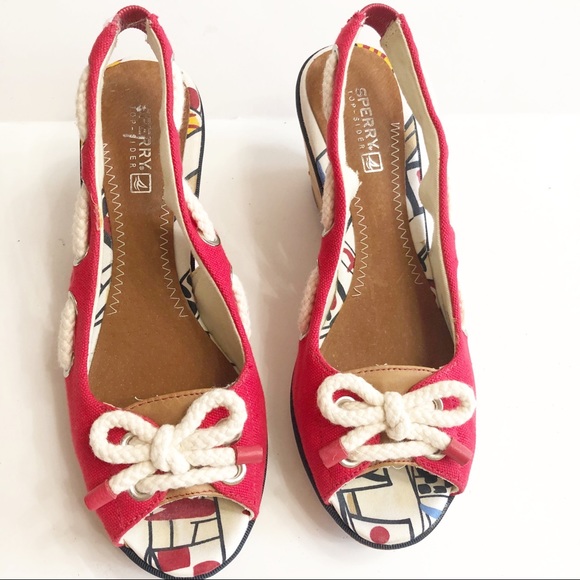 Sperry Top-Sider Southport Wedge Sandals Size 7 - Picture 3 of 10